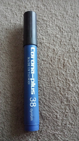 surface tension dyne test pen , Corona treater pen 38