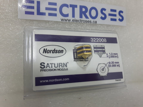 Nordson 322008 Saturn Precision Nozzle 0.20mm 1.3mm